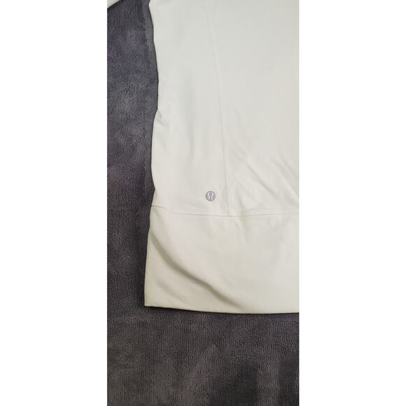 Lululemon Size 10 Scuba Hoodie Slim Full Zip White Black Women’s Gym C19-21 - Picture 8 of 9